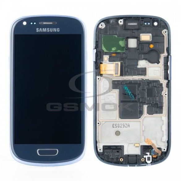 LCD + Touch Pad Teljes Samsung i8200 Galaxy S3 mini ve Kék GH97-15508B Eredeti szervizcsomag