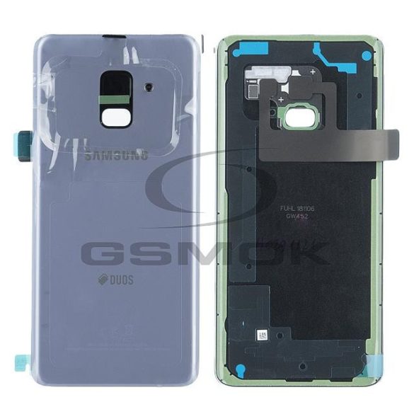 Akkumulátor ház Samsung A530 Galaxy A8 2018 Duos Orchid Gray GH82-15557B Eredeti szervizcsomag