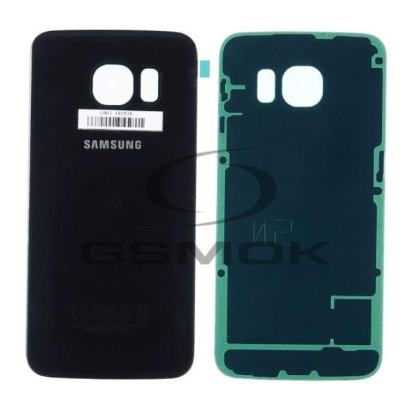 Akumulátor fedél SAMSUNG G925 GALAXY S6 EDGE fekete GH82-09602A GH82-09645A Eredeti szervízcsomag