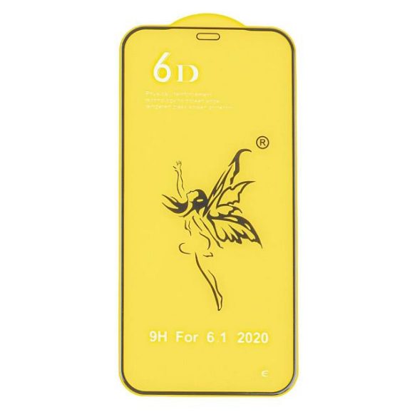 Iphone 12/12 Pro - Edzett Üveg Tempered Glass 0.3mm 5d Fekete Üvegfólia