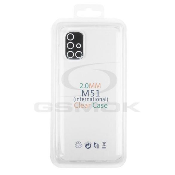 Clear Case telefontok SAMSUNG M515 GALAXY M51 telefontok