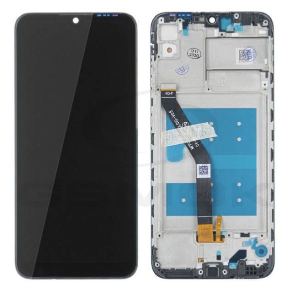 Lcd + Touch Pad Komplett Huawei Y6S Fekete Tok Nélkül Logó Nélkül