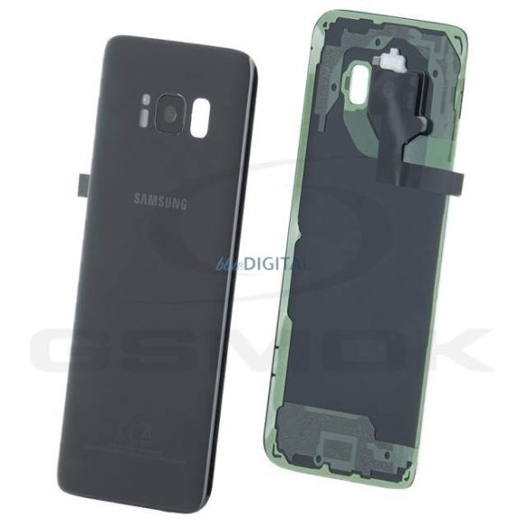 Akkumulátor Fedél Samsung G950 Galaxy S8 Fekete Gh82-13962A Eredeti Szervizcsomag Gh82-13962A Kamera Objektívvel