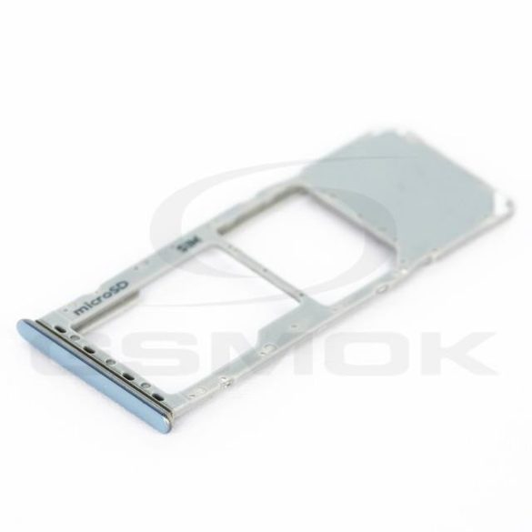 SIM kártya és memóriakártya tartó Samsung A505 Galaxy A50 fehér GH98-44071B [Original]