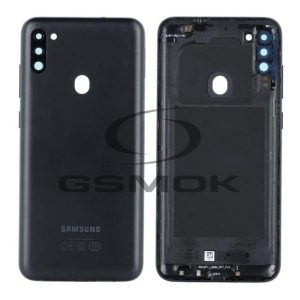 Akumulátor fedél SAMSUNG M115 GALAXY M11 fekete GH81-19132A Eredeti szervízcsomag