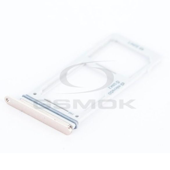 SIM-kártya és memóriakártya tartó Samsung G975 Galaxy S10 plusz kerámia fehér GH98-43724J [Original]