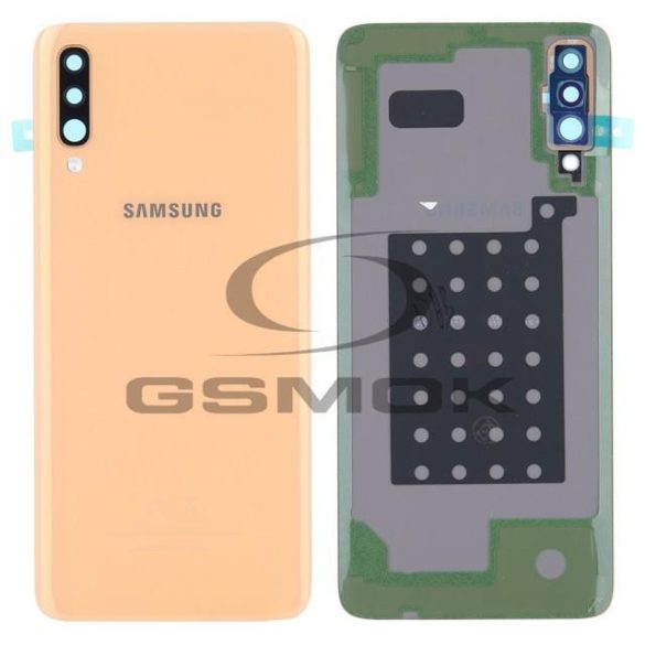 Akkumulátor ház Samsung A705 Galaxy A70 Coral GH82-19796D GH82-19467D Eredeti szervizcsomag