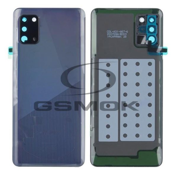 Akkumulátor ház Samsung A315 Galaxy A31 fekete GH82-22338A Eredeti szervizcsomag