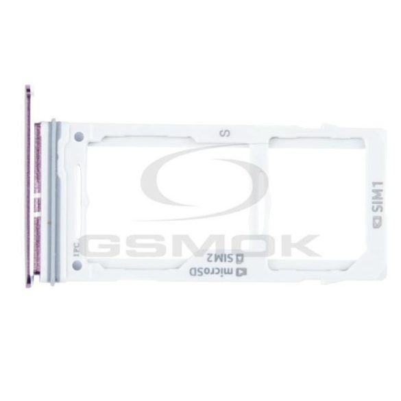 SIM-kártya és a memóriakártya-tartót SAMSUNG G960 GALAXY S9 DuoS LILA LILA GH98-42650B [EREDETI]