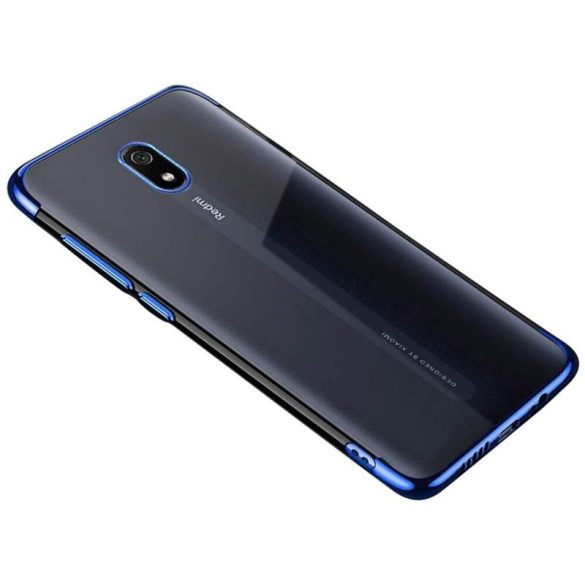 Clear Color Gel tok TPU galvanizált keret telefontok Xiaomi redmi 8A kék telefontok