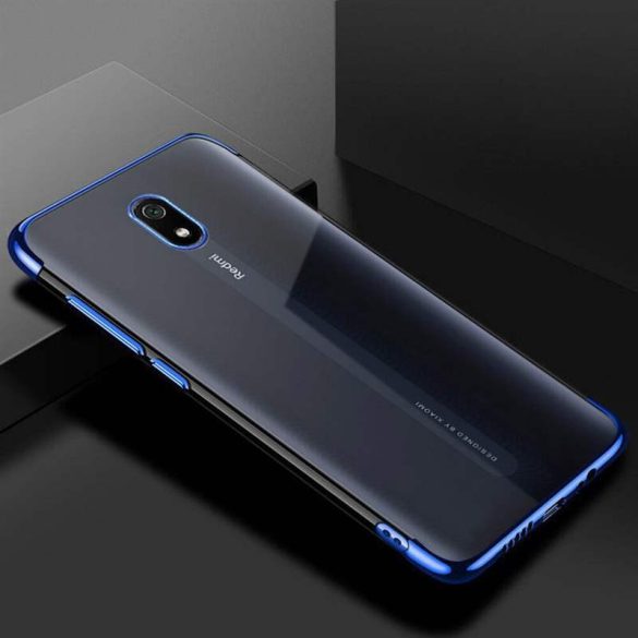 Clear Color Gel tok TPU galvanizált keret telefontok Xiaomi redmi 8A kék telefontok