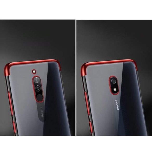 Clear Color Gel tok TPU galvanizált keret telefontok Xiaomi redmi 8A kék telefontok