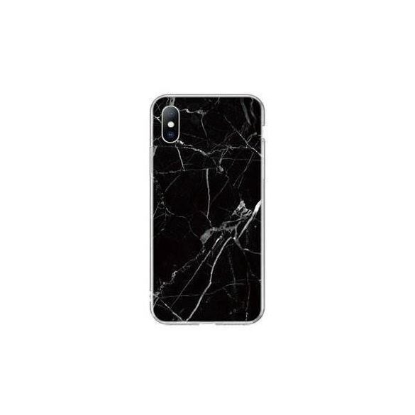 Wozinsky Marble TPU tok Xiaomi Mi 10 Lite fekete telefontok