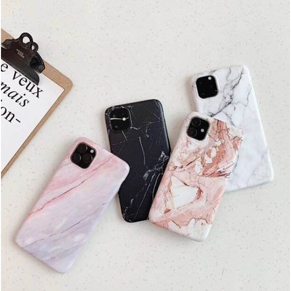 Wozinsky Marble TPU tok Xiaomi Mi 10 Lite fekete telefontok