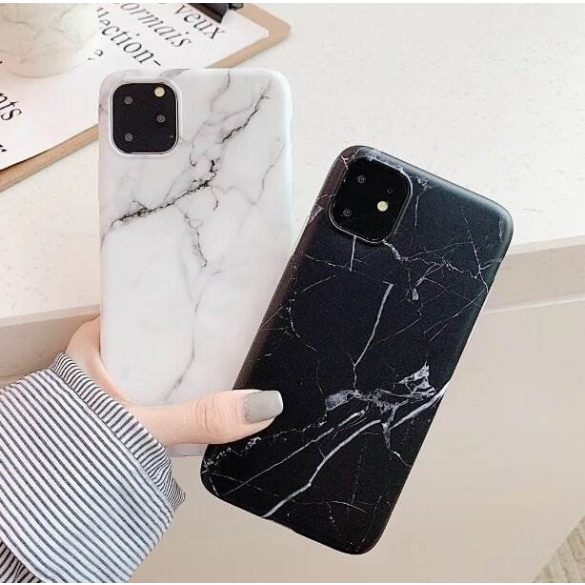 Wozinsky Marble TPU tok Xiaomi Mi 10 Lite fekete telefontok