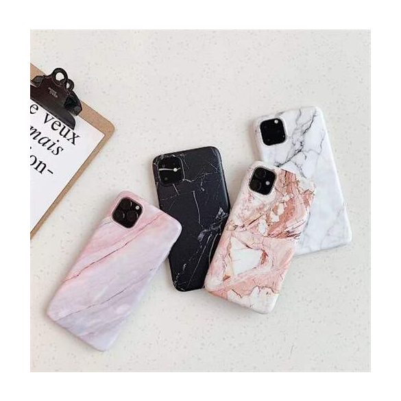 Wozinsky Marble TPU tok Xiaomi Mi 10 Lite rózsaszín telefontok