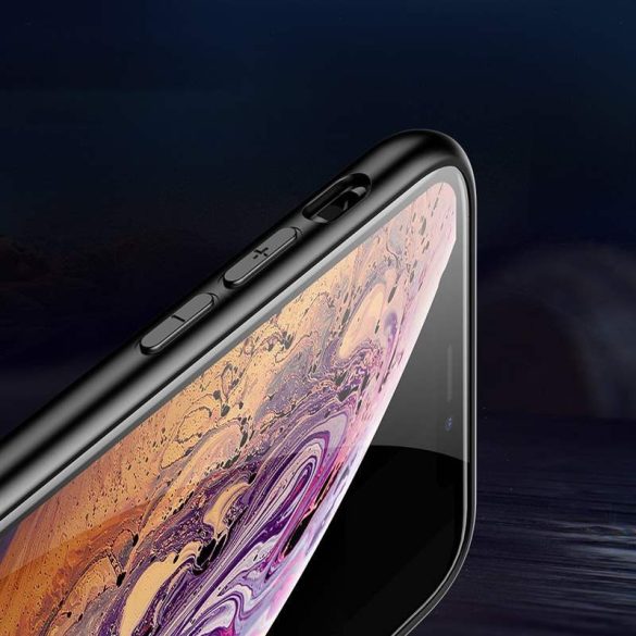 Színes üveg tok tartós edzett üveg tempered glass lap és a kamera telefontok iPhone 11 Pro Max minta 1 telefontok