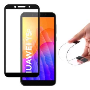 Wozinsky Full tok Flexi Nano üveg hybrid képernyővédő fólia kerettel Huawei Y5p fekete üvegfólia