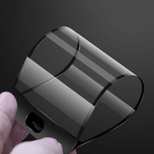 Wozinsky Full tok Flexi Nano üveg hybrid képernyővédő fólia kerettel Huawei Y5p fekete üvegfólia