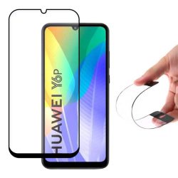   Wozinsky Full tok Flexi Nano üveg hybrid képernyővédő fólia kerettel Huawei Y6p fekete üvegfólia
