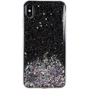 Wozinsky Star Glitter Shining tok Samsung Galaxy A31 fekete telefontok