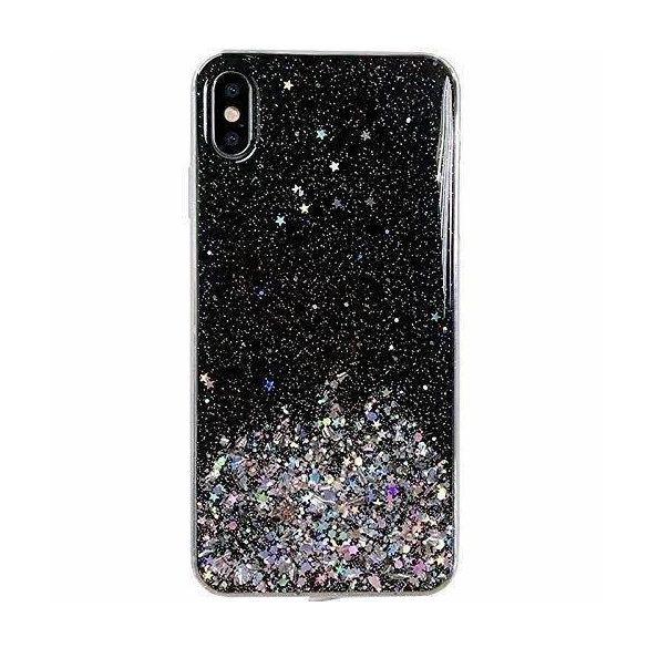 Wozinsky Star Glitter Shining tok Samsung Galaxy A31 fekete telefontok