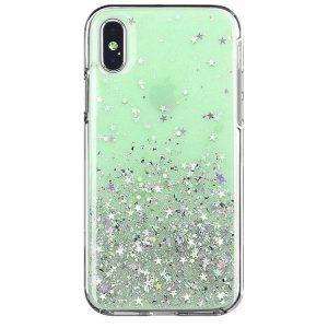 Wozinsky Star Glitter Shining tok Samsung Galaxy A31 zöld telefontok