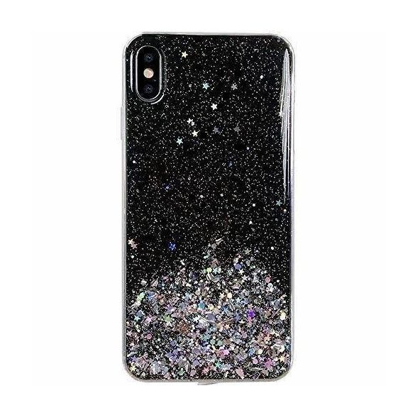 Wozinsky Star Glitter Shining tok iPhone 12 mini 5,4 fekete telefontok