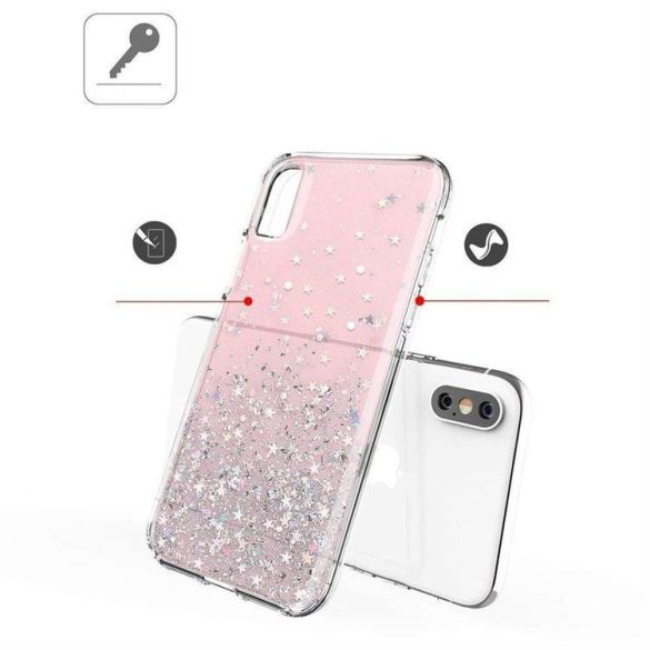 Wozinsky Star Glitter Shining tok iPhone 12 mini 5,4 pink telefontok