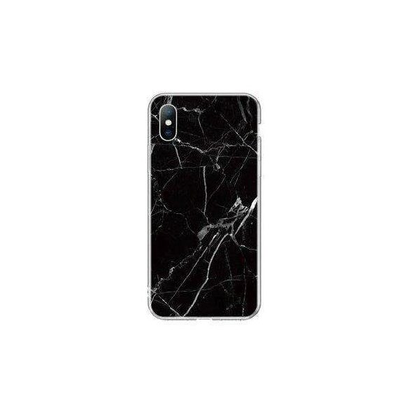 Wozinsky Marble TPU tok iPhone 12 Pro Max fekete telefontok