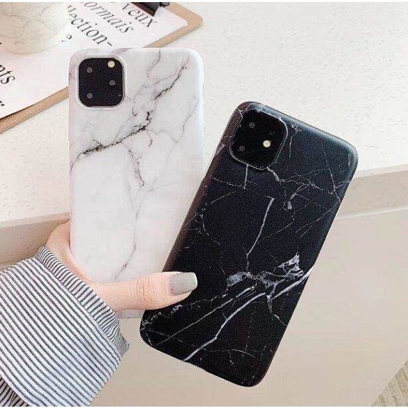 Wozinsky Marble TPU tok iPhone 12 Pro Max fekete telefontok