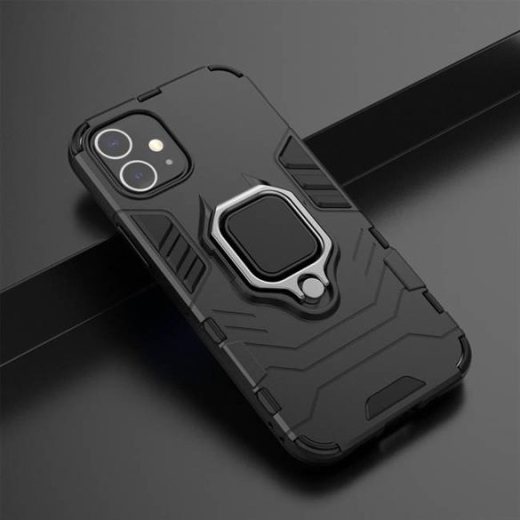 Ring Armor tok kitámasztható Kemény tok iPhone 12 mini kék telefontok