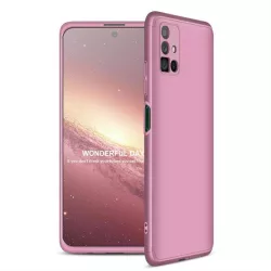   GKK 360 Protection tok Első és hátsó tok az egész testet fedő Samsung Galaxy M51 rózsaszín
