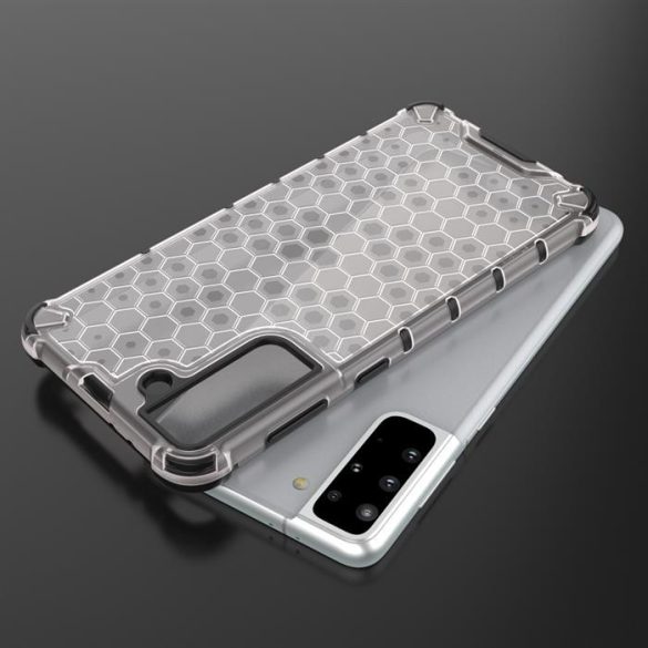 Honeycomb tok páncél telefontok TPU Bumper Samsung Galaxy S21 + 5G (S21 Plus 5G) átlátszó