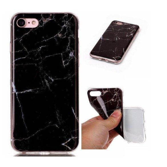 Wozinsky Marble TPU tok Samsung Galaxy S21 + 5G (S21 Plus 5G) fekete