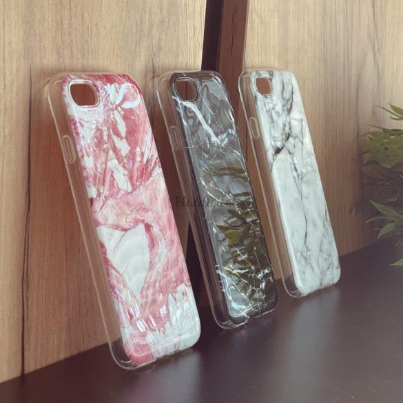 Wozinsky Marble TPU telefontok Samsung Galaxy A12 - fehér