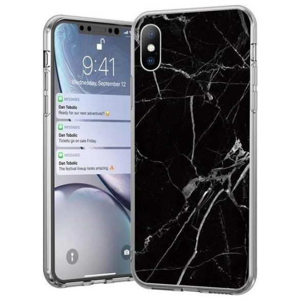 Wozinsky Marble TPU tok Samsung Galaxy A42 5G fekete