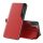 Eco Leather View tok elegáns Bookcase kihajtható tok kitámasztóval Samsung Galaxy S21 + 5G (S21 Plus 5G) vörös
