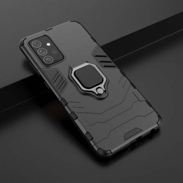 Ring Armor tok kitámasztható Kemény tok Samsung Galaxy A72 5G fekete