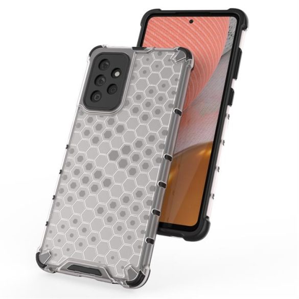 Honeycomb tok páncél telefontok TPU Bumper Samsung Galaxy A72 4G fekete