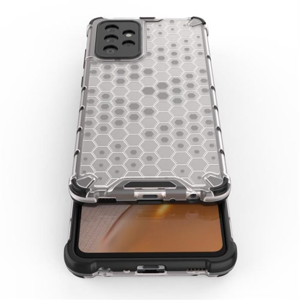 Honeycomb tok páncél telefontok TPU Bumper Samsung Galaxy A72 4G fekete