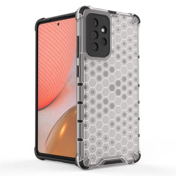 Honeycomb tok páncél telefontok TPU Bumper Samsung Galaxy A72 4G átlátszó