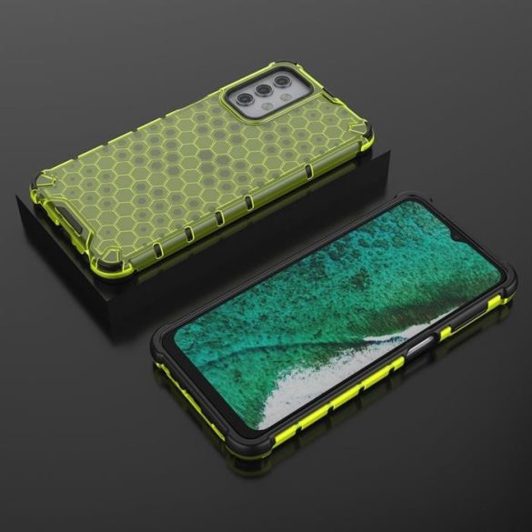 Honeycomb tok páncél telefontok TPU Bumper Samsung Galaxy A32 5G zöld