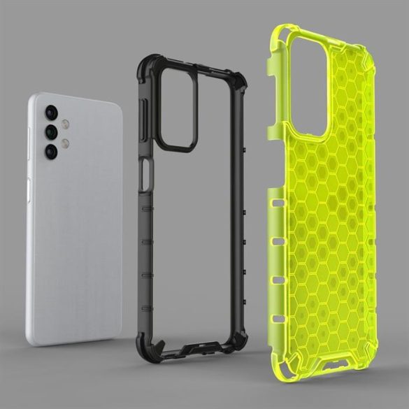 Honeycomb tok páncél telefontok TPU Bumper Samsung Galaxy A32 5G zöld