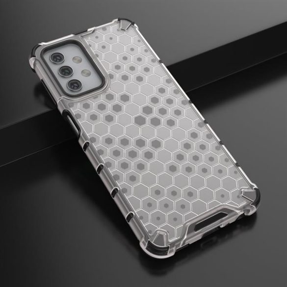 Honeycomb tok páncél telefontok TPU Bumper Samsung Galaxy A32 5G átlátszó