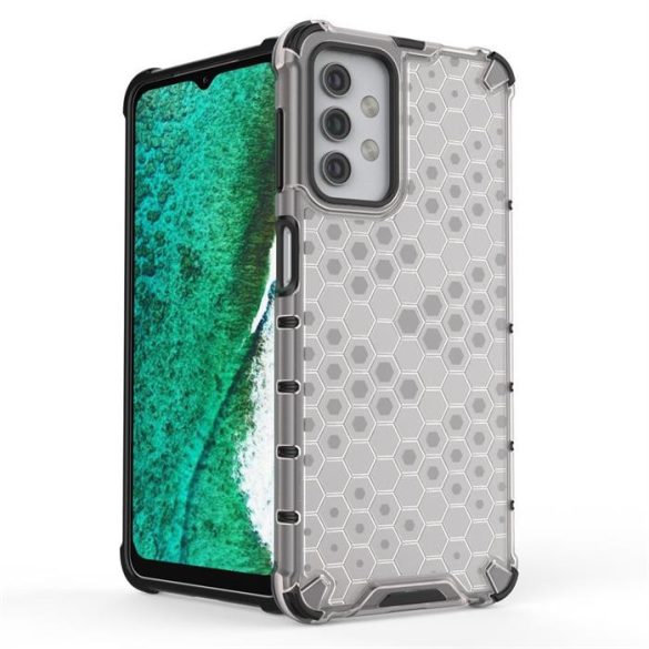 Honeycomb tok páncél telefontok TPU Bumper Samsung Galaxy A32 5G átlátszó