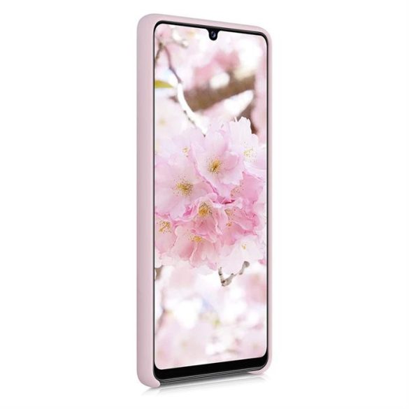 Szilikon tok lágy rugalmas szilikon tok Samsung Galaxy A42 5G rózsaszín
