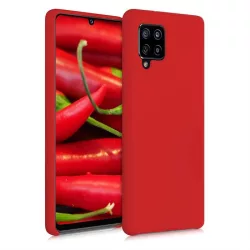   Szilikon tok lágy rugalmas szilikon tok Samsung Galaxy A42 5G piros