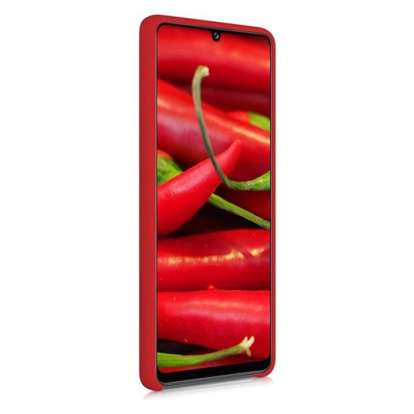 Szilikon tok lágy rugalmas szilikon tok Samsung Galaxy A42 5G piros