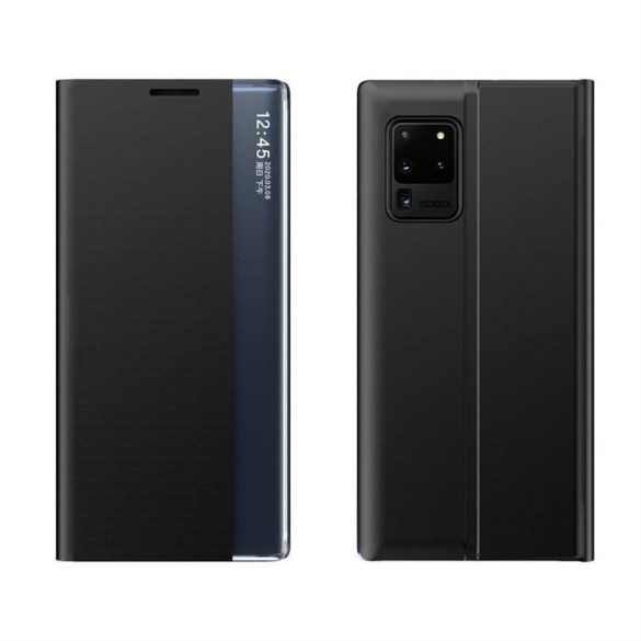 New Sleep Case flipes kihajtható telefontok Samsung Galaxy A52 5G / A52 4G fekete